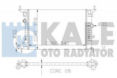 KALE OTO RADYATOR 177200 -  Радиатор, охлаждение двигателя